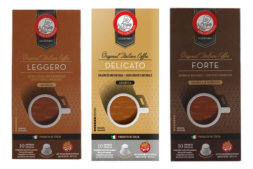 Pack Degustacion 3 Capsulas De Cafe San Giorgio Italia X10 