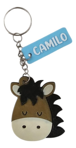 Llaveros Souvenirs 3d Personalizados Con Nombre X 31 Caballito