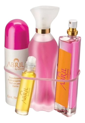 Set Colonia Abril 50ml Y 30ml Con Complementos Arabela 4pz