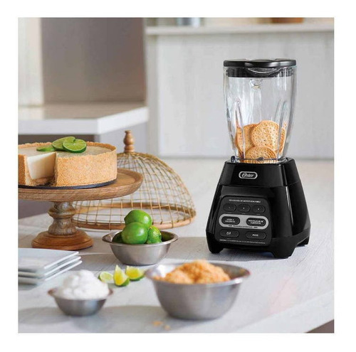 Licuadora Reversible 3 Vel 600 W Vaso Vidrio Oster Negro
