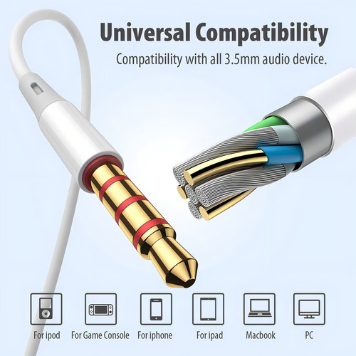 Auriculares Auriculares 5 En Un Paquete, Auriculares Con Cab