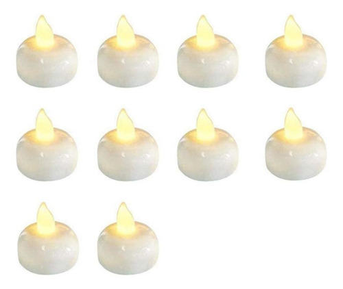 Velas Led Flotantes Impermeables Sin Llama, 12 Unidades