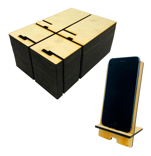 50 Dock Bases Madera Mdf Celular iPhone Corte Laser