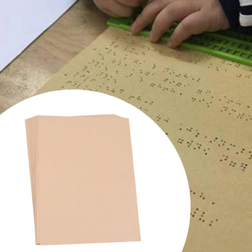 50 Piezas De Papel Para Escribir En Braille, Papel Para