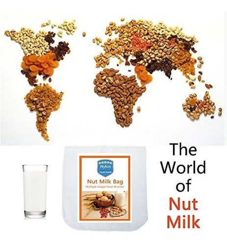 6 Pack Nut Milk Bag12 X12 Iaesthete Reutilizable Food Grade