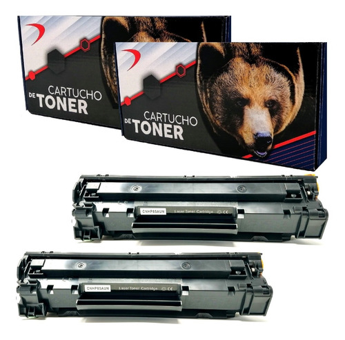 Kit 2pzs Toner Compatible Con 85a - 35a - 36a