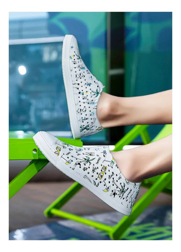 Sandalias De Playa Unisex Con Estampado De Zuecos Bambootune