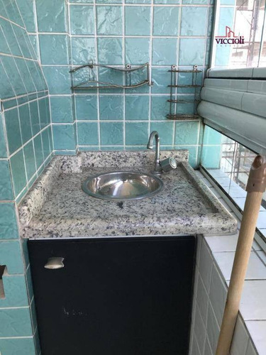 Apartamento Com 1 Dormitório À Venda, 38 M² Por R$ 205.000,00 - Boqueirão - Praia Grande/sp - Ap2136