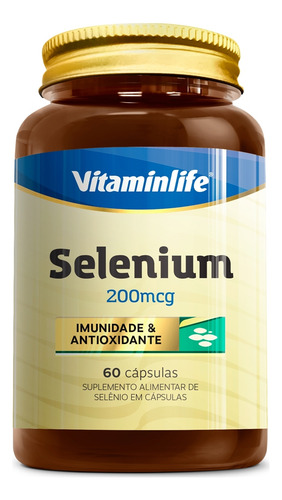 Selênio 200mcg Vitaminlife 60 Cápsulas
