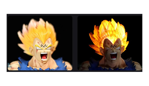 Nuevo Figura Vegeta 26cm Luz Led Dragon Ball Z / 2 Cabezas (Usado)