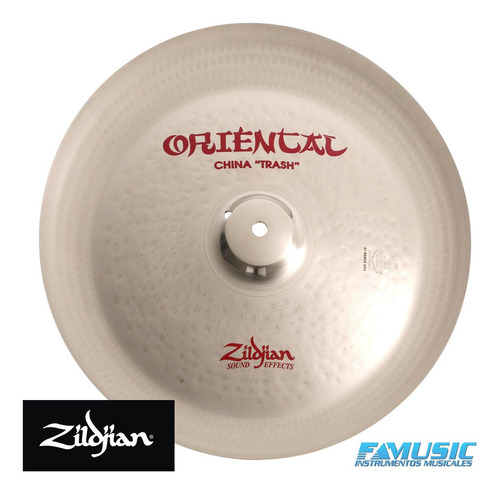 Imagen 2 de 11 de Platillo Para Bateria China Zildjian Fx Oriental Trash 12
