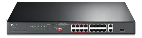 TL-SL1218P SWITCH TPLINK PARA MONTAJE EN RACK DE 16 PTOS POE