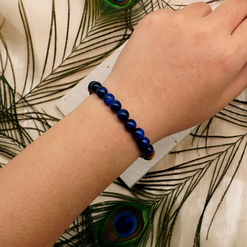 Pulsera De Diseño De Pluma De Pavo Protección Del Cha...