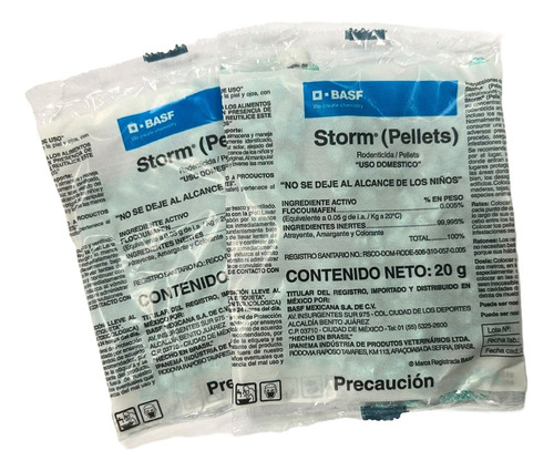 Cebo Para Ratas Que Las Seca Storm 20 G 2 Pzs Rodenticida