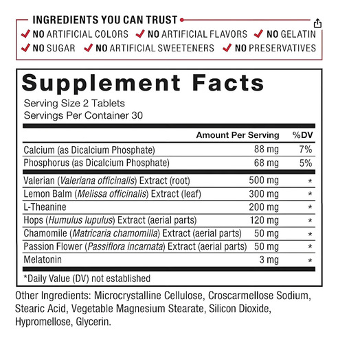 Force Factor Somnapure Ayuda Natural Para Dormir 60 Tabs Sabor Sin Sabor