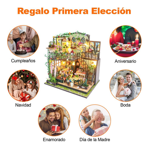 Kit Casa Muñecas En Miniatura Para Bricolaje,doble Capa Casa