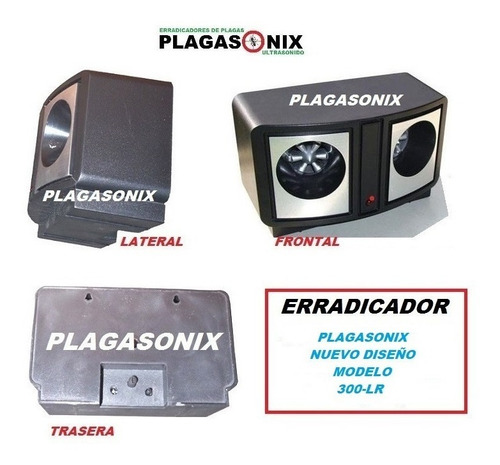 Imagen 6 de 10 de Repelente Ratas Ultrasonido Comercios Industrial 300lr Kit 2