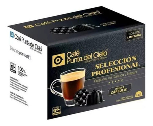 Cápsulas De Café Punta Del Cielo Selección Profesional 16 Pz