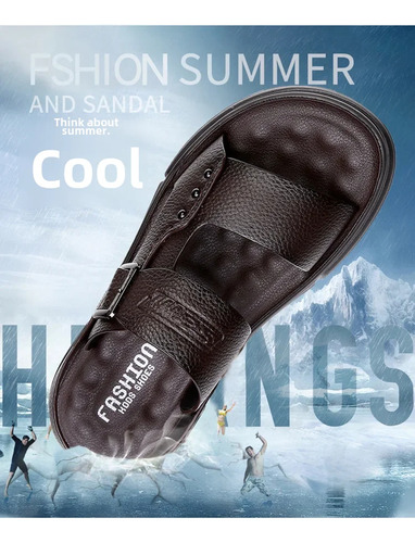 Sandalias De Playa Con Punta Abierta Para Hombre, Zapatillas
