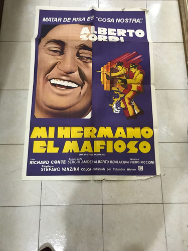 Antiguo Afiche De Cine Original C/alberto Sordi-envio 