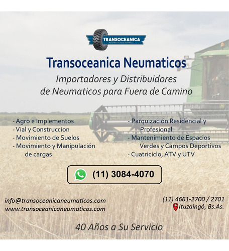 Cubierta 22x7-11 Tacos V 22/7/11 Reforzada 6 Telas 22x7x11