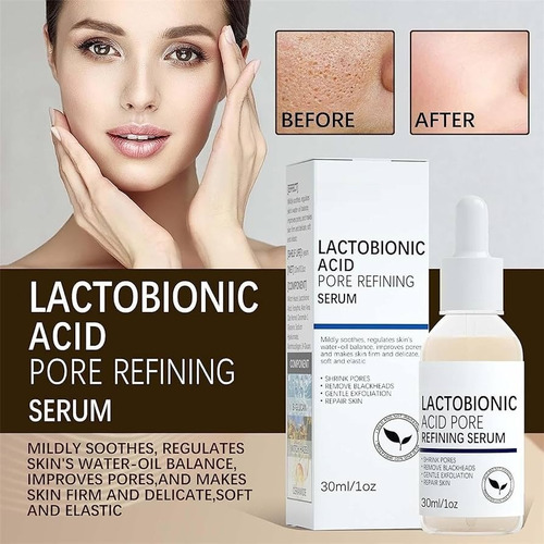 Ee Serum Acido Lactobionico Reductor Y Cierre De Poros Momento De Aplicación Noche Tipo De Piel Mixta