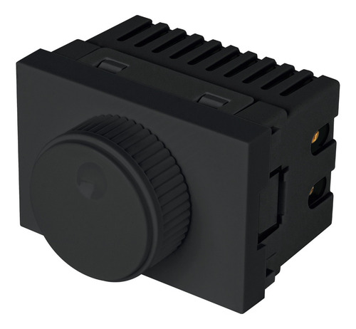 Dimmer Giratorio Negro 1.5 Modulos Lisboa Volteck 47886