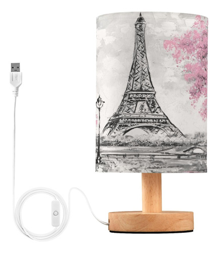 París Torre Eiffel Francia Pintura Al Óleo Decoración Lámpar