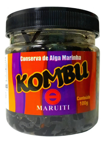 Conserva De Algas Marinha Kombu Com Gergelim 100g Maruiti