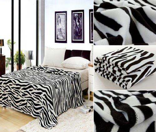 Homemusthaveszebra Animal Blanconegro Manta Ropa De Cama Man