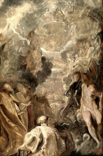 Lienzo Canvas Arte Sacro Paul Rubens Todos Los Santos 120x80