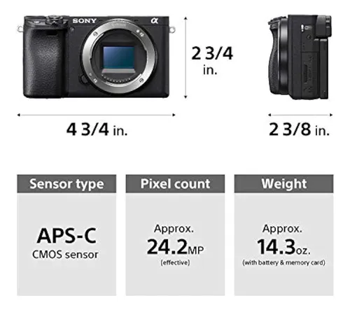 Camara Sin Espejo Sony Alpha A6400: Camara Digital Compacta