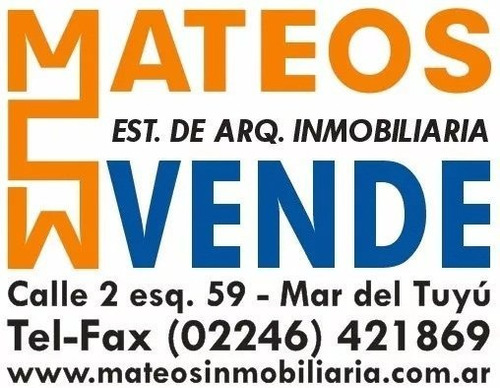 Terreno Baldío - Mar Del Tuyu 85 E/ 14 Y 15