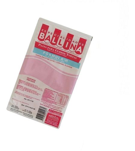 Pasta Ballina Para Cubrir - 500 Grs - Color Rosa