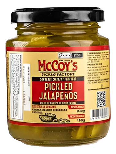 Picles De Pimenta Jalapeño Pickled Jalapeño Mccoy's 230g