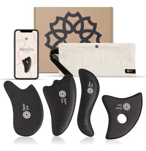 Juego De 4 Piedras Gua Sha Para Masaje Facial Y Corporal Cuotas