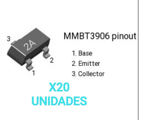 Transistor Mmbt3906 - 2a De Uso General (pnp) Smd (20 Unid) 