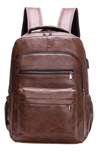 2 Mochila Para Computadora Portátil Mochila Duradera Café