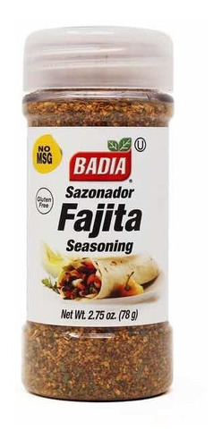 Especias Badia Sazonador Fajita 78 Grs Sin Gluten / Kosher