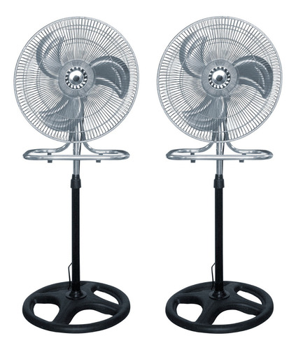 Ventilador Metalico Kit 2 Pzs Aspas Metal 18 Altura 2x1 Cant