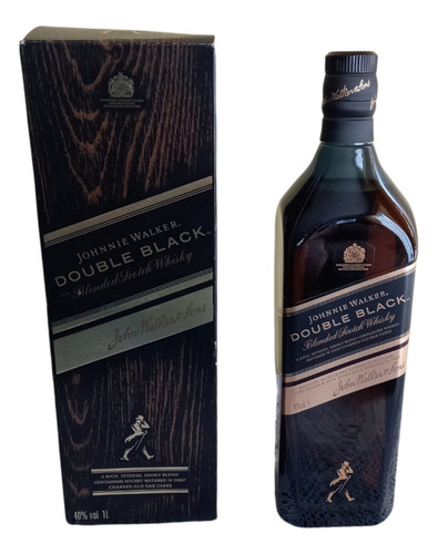 Whisky Johnnie Double Black De Litro De Oferta