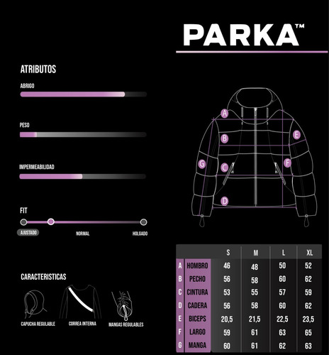Campera Puffer Leia Black