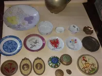 Comprar Platos Decorativos, Ceniceros Porcelana, Antigüedades, Lote 