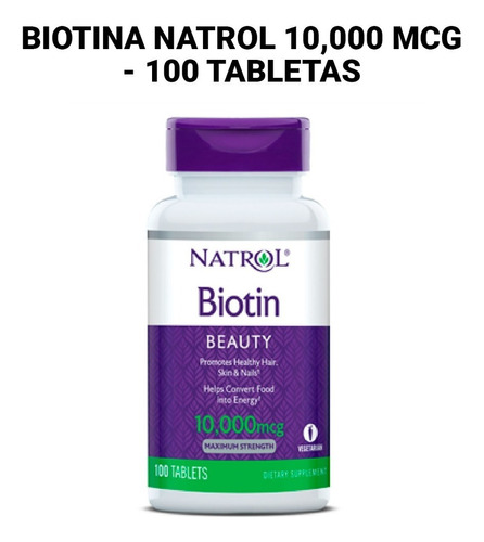 Natrol Biotin Beauty 10,000 Mcg