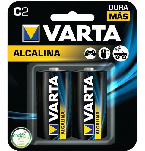 Pack X 2 Pilas Baterías Alcalinas Varta C2