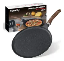 Comprar Crepera O Comal Antiadherente 32 Cm Cookify | Stone-tech Series | Libre De Pfoa, Cocina Saludable. Color Mármol Negro