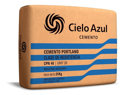 Cemento Portland Cielo Azul 25 Kg 