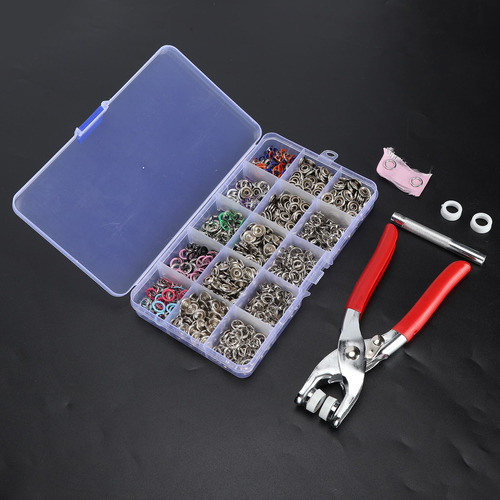 Presione Stud 200 Juegos De Broches Huecos De Metal Con Punt