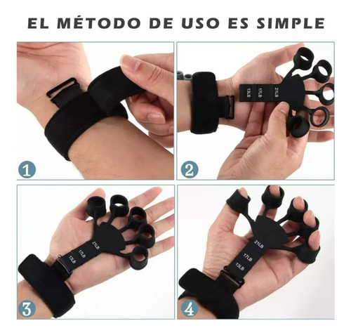 Extensor De Dedos, Rehabilitación, Fortalecimiento, Negro Y