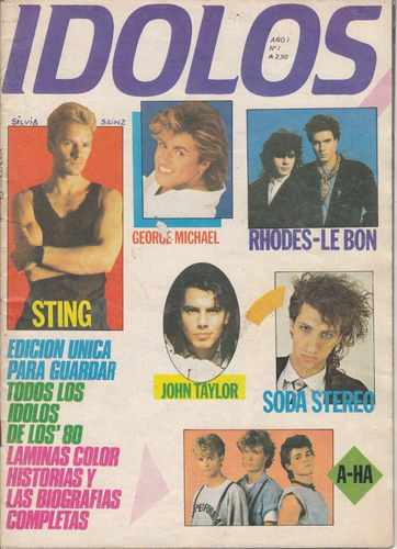 Rock Pop Revista Idolos De Los 80 Soda Stereo Otros Magendra